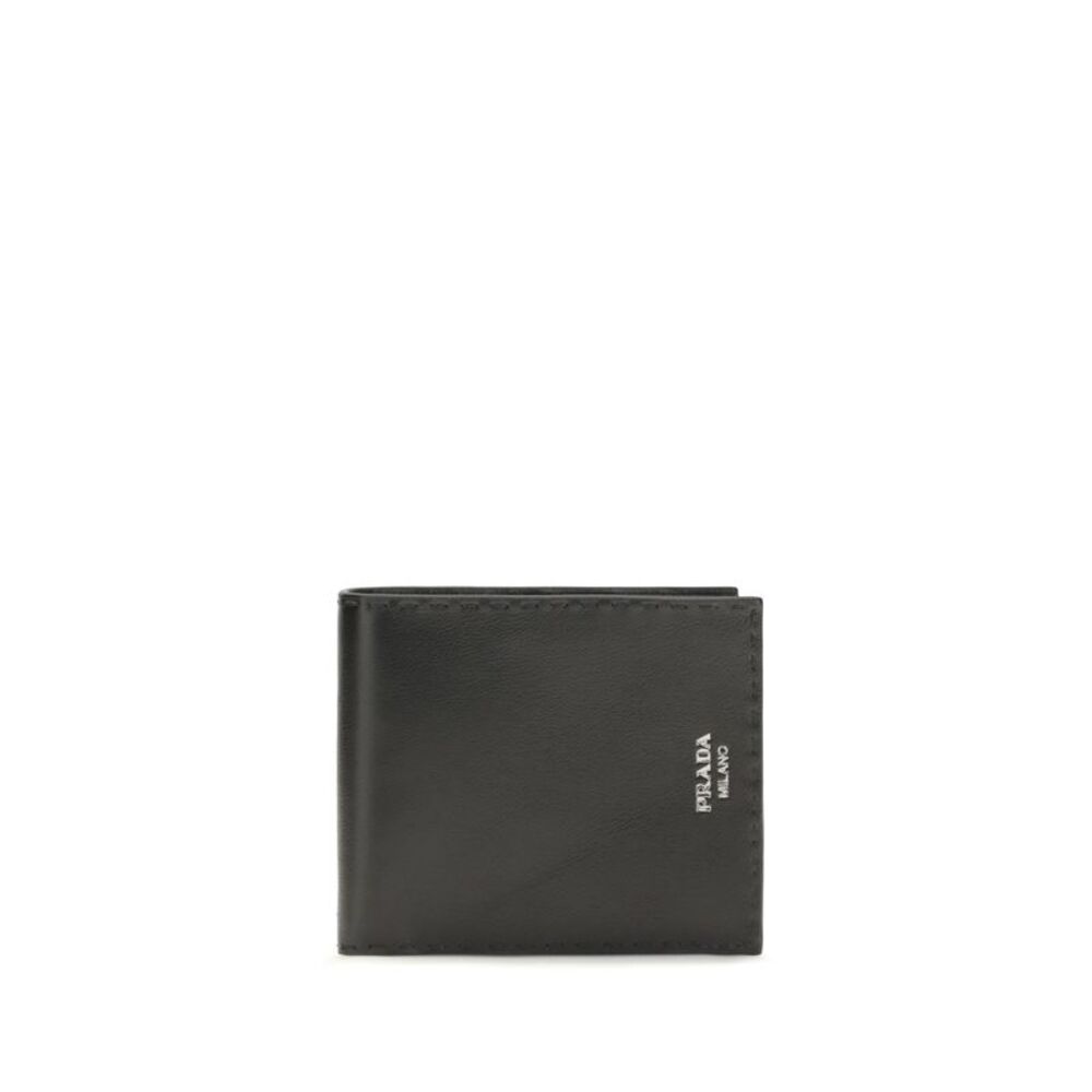 Prada Men Antiqued Leather Wallet